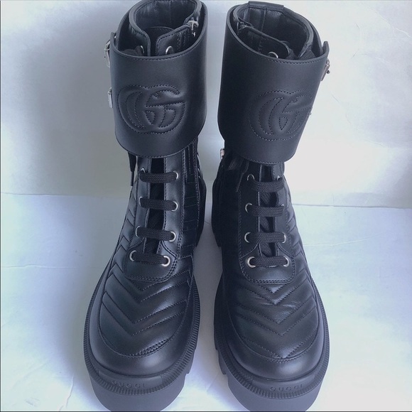 Gucci frances GG Matelssse platform combat boot - Picture 2 of 13